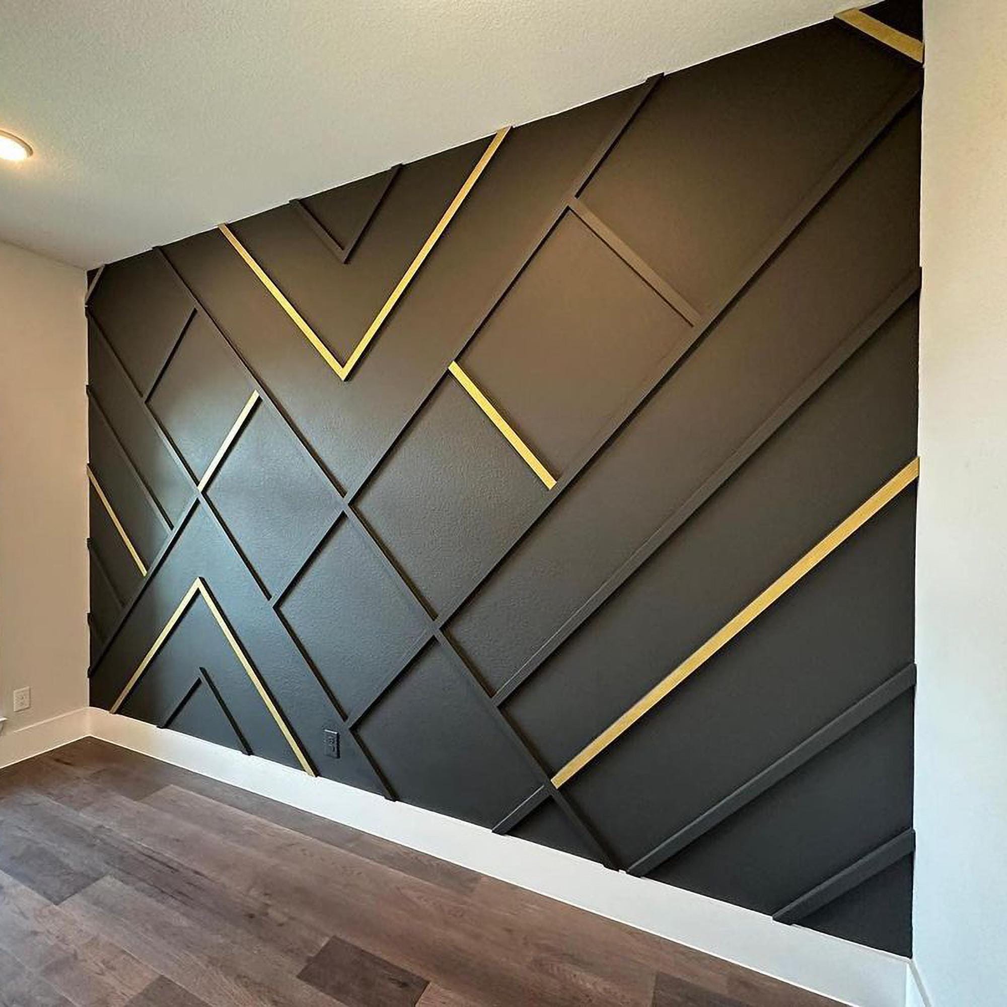 Wall moulding Kit, Pre-Cut Factory Primed, Wall Trim, Wainscoting Panel, Custom Wall Molding, Pre-cut Factory Primed, Ready to install