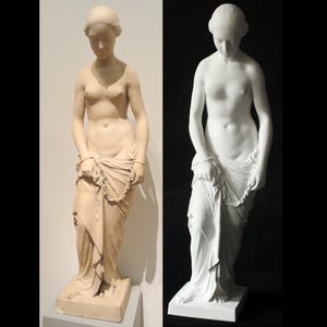 彫刻家Gino Ruggeri（ジーノ・ルッジェリ） ヴィーナス裸体像 イタリア Antique Venus Sculpture, Vintage Venus Statue Gino Ruggeri