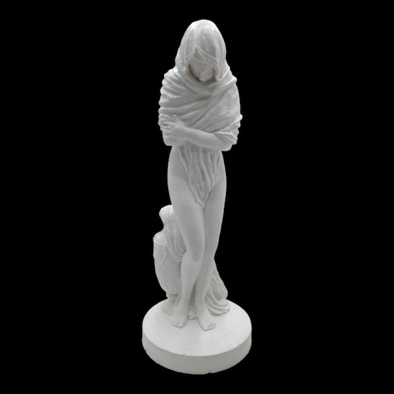 Frileuse (winter) Jean Antoine Houdon Sculpture. ''20/50cm Big