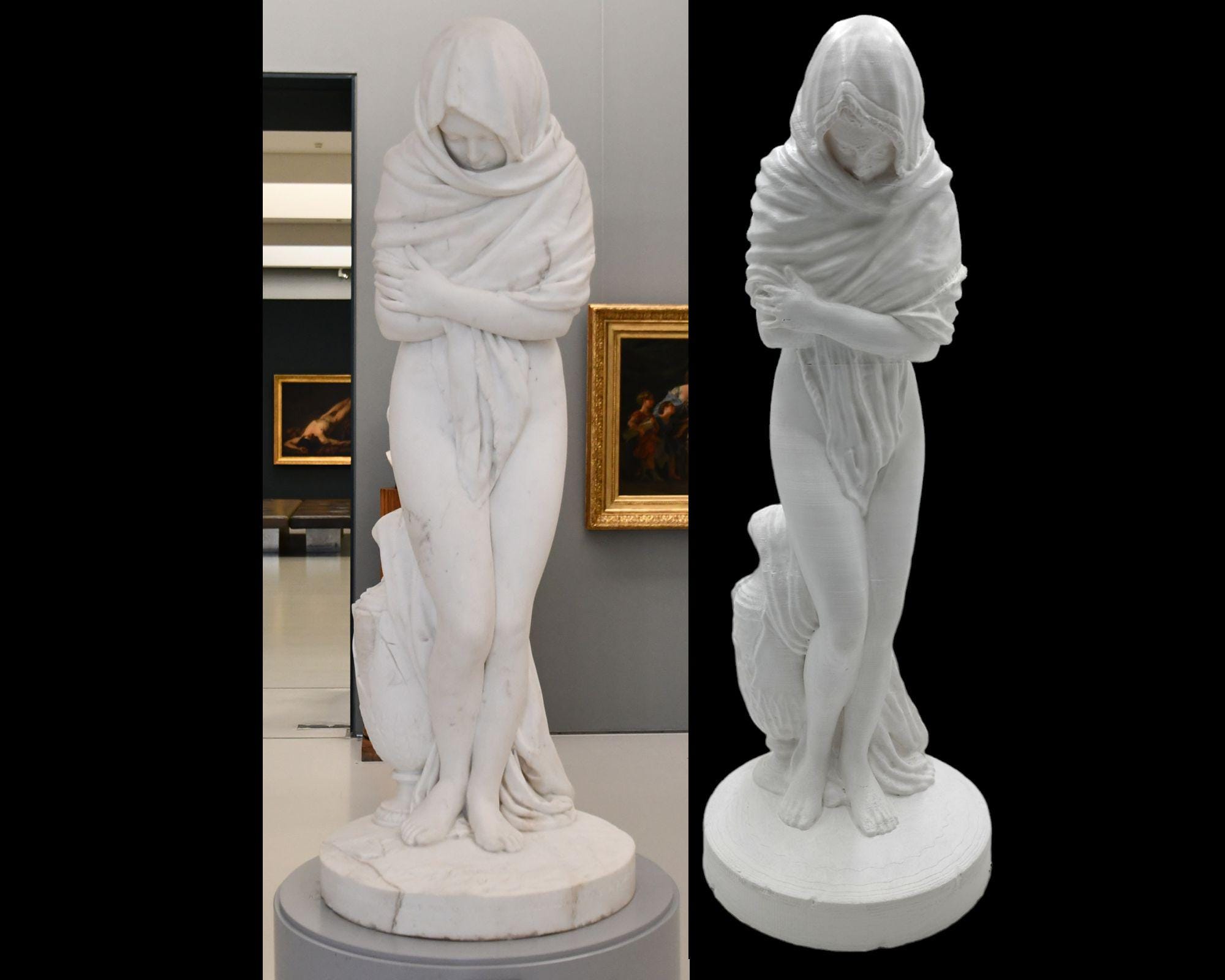 ウードン 胸像 stone lite デッサン 置物 オブジェ 模写 彫刻 - メルカリ