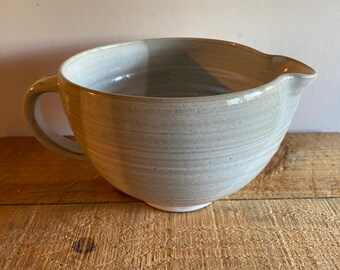 Large Stoneware Batter Bowl in White