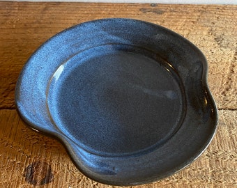 Stoneware Spoon Rest in Blue