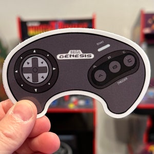 Sega Genesis Controller Sticker