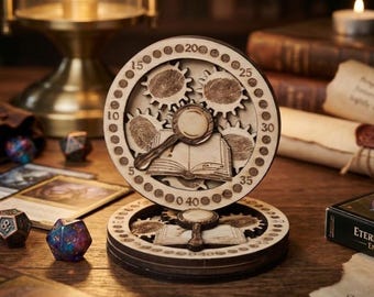 MTG Clue Tracker | Magic The Gathering Counter | Laser Engraved Wood