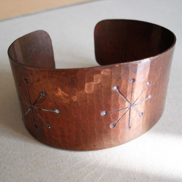 Vintage Wide Copper Cuff Bracelet