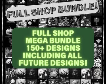 Whole Shop Full Mega Bundle PNG Laser Engraving Files for Slate or Wood