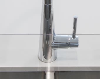 Clear Sink Splash Guard: Kitchen & Bathroom Countertop Protector