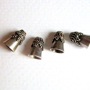 4 Bali Sterling Silver End Caps image 4