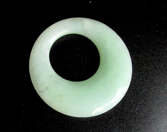 Jade Donut Pendant 46mm