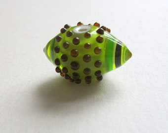 Dramatic Lampwork Bead by Sara Moran