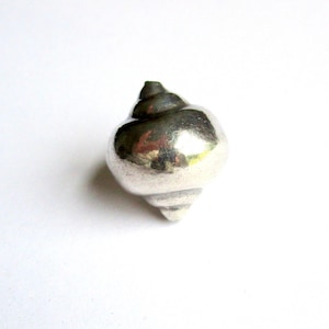 Sterling Silver Seashell Bead – 18mm Hollow Focal