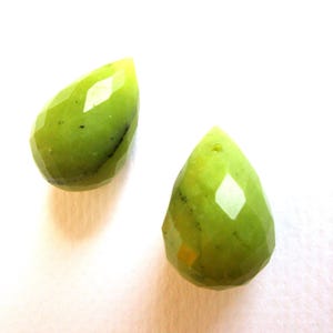 Two Large Jade Pendant Beads