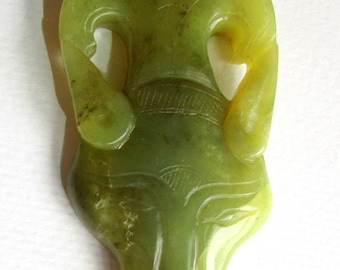 Large Carved Jade Pendant