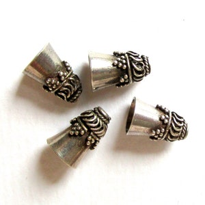 4 Bali Sterling Silver End Caps image 2