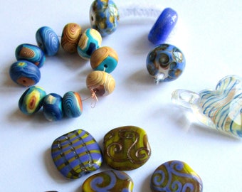 Lampwork - Blues - Starry Night Set