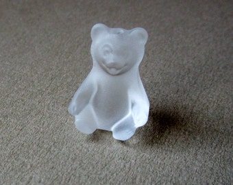 Swarovski Crystal Tiny Teddy Bear - Hole for Post for Pendant/Charm