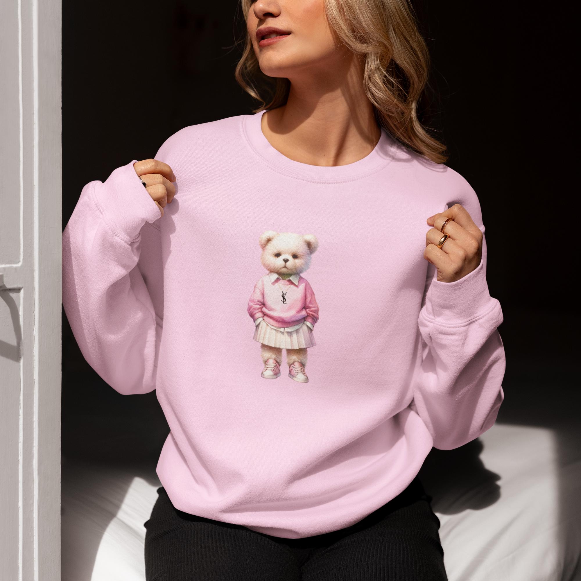 Teddy bear sweatshirt polo sale