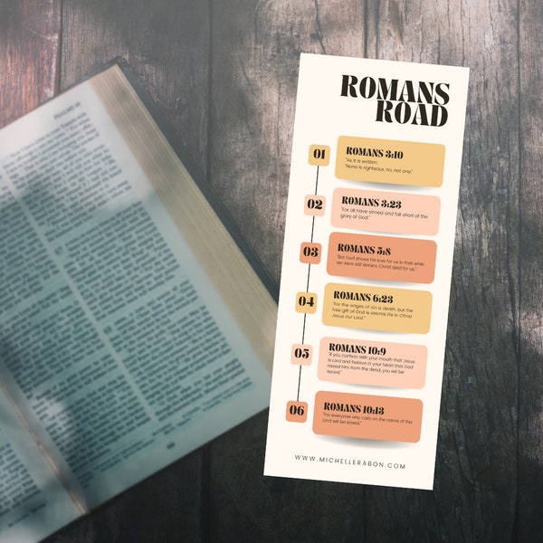 Romans Road Bookmark Printable ESV