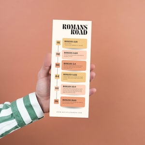 Romans Road Bookmark Printable KJV