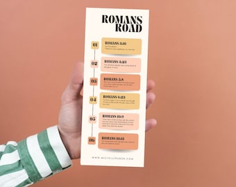 Romans Road Bookmark Printable KJV