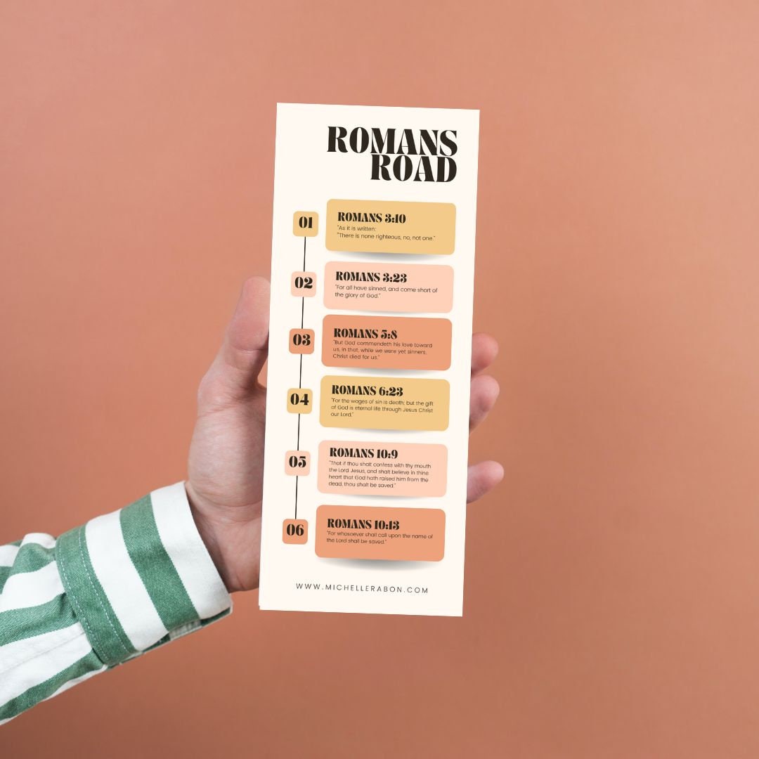 Romans Road Bookmark Printable KJV