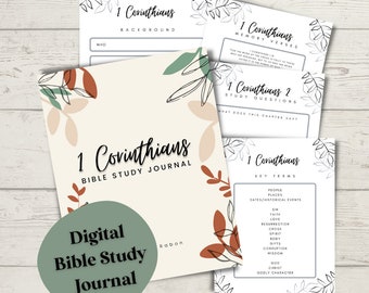 DIGITAL 1 Corinthians Bible Study Journal E-Book PDF