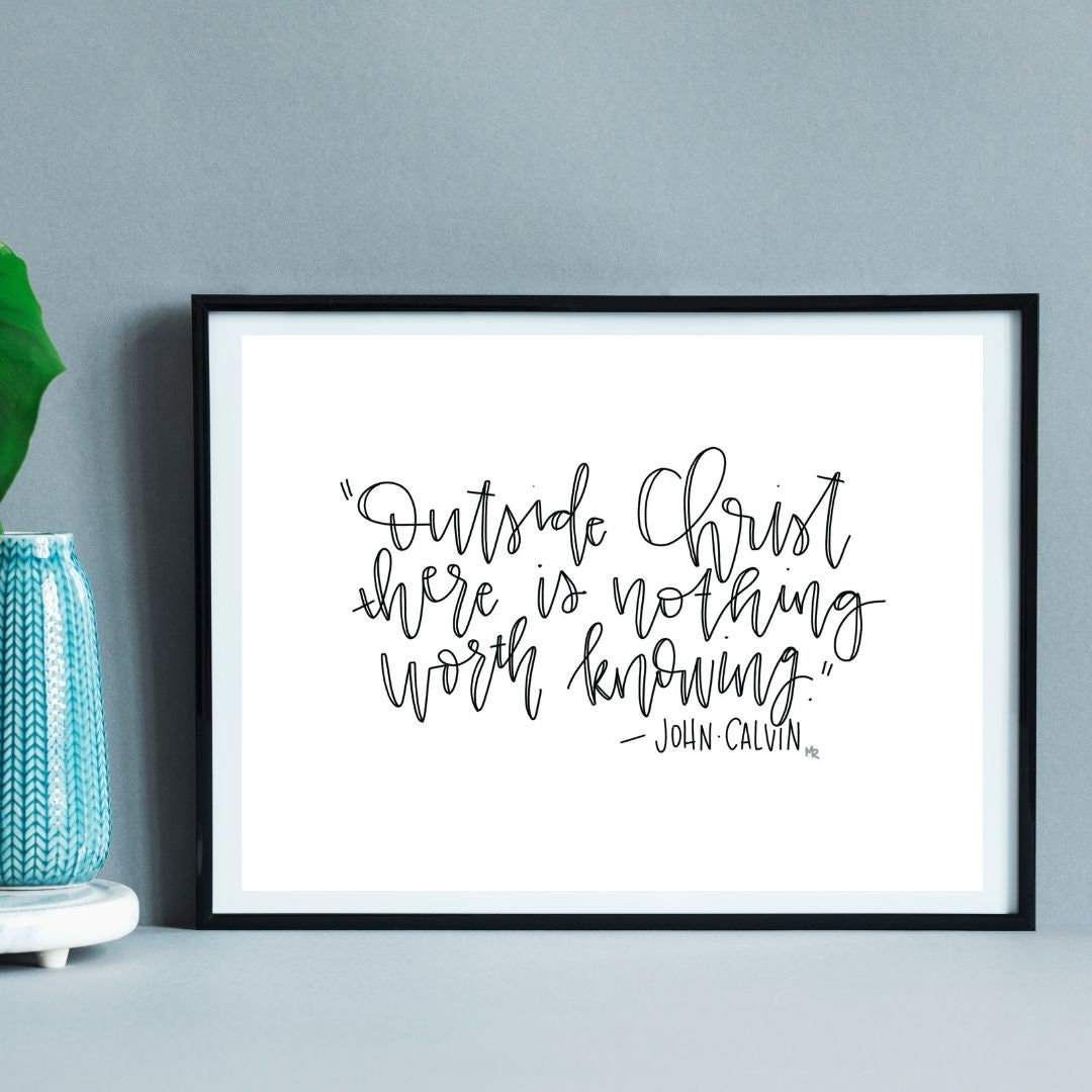 John Calvin Quote Digital PDF Art Print - Etsy, image size:1080x1080