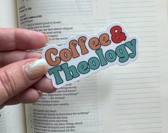 Coffee and Theology Sticker