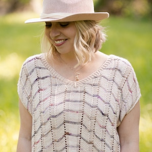 make your own La Sororité Top (DIGITAL KNITTING PATTERN) for adult women teen junior
