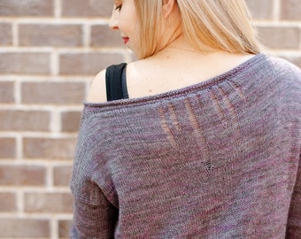 make your own Matrix Pullover (DIGITAL KNITTING PATTERN) women sweater adult junior teen plus