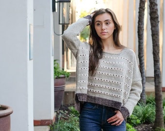 make your own Sugar on Top  (DIGITAL KNITTING PATTERN) sweater for women