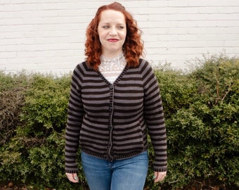 make your own Harriet Cardigan (DIGITAL KNITTING PATTERN) for adult women teen junior