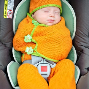 zrób własny fotelik samochodowy SnuggleBug Cozy (CYFROWY WZÓR DO ROBIENIA NA DRUTACH) noworodek
