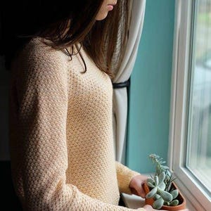 crea il tuo pullover Blush (SCHEMA DI LAVORO A MAGLIA DIGITALE) per adulti, adolescenti e donne