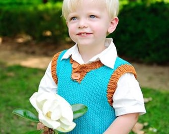 make your own Summer Vest (DIGITAL KNITTING PATTERN) for baby, toddler, kid, child