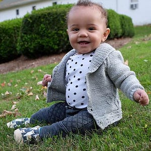make your own Balmoral Cardigan (DIGITAL KNITTING PATTERN) for newborns, infants, toddlers, kids