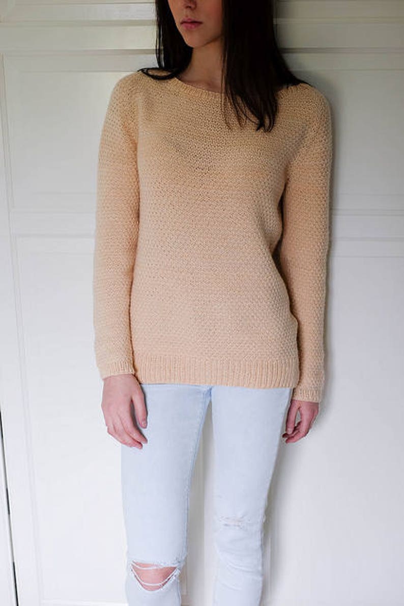 Adult Teen Women make your own Blush Pullover DIGITAL KNITTING PATTERN