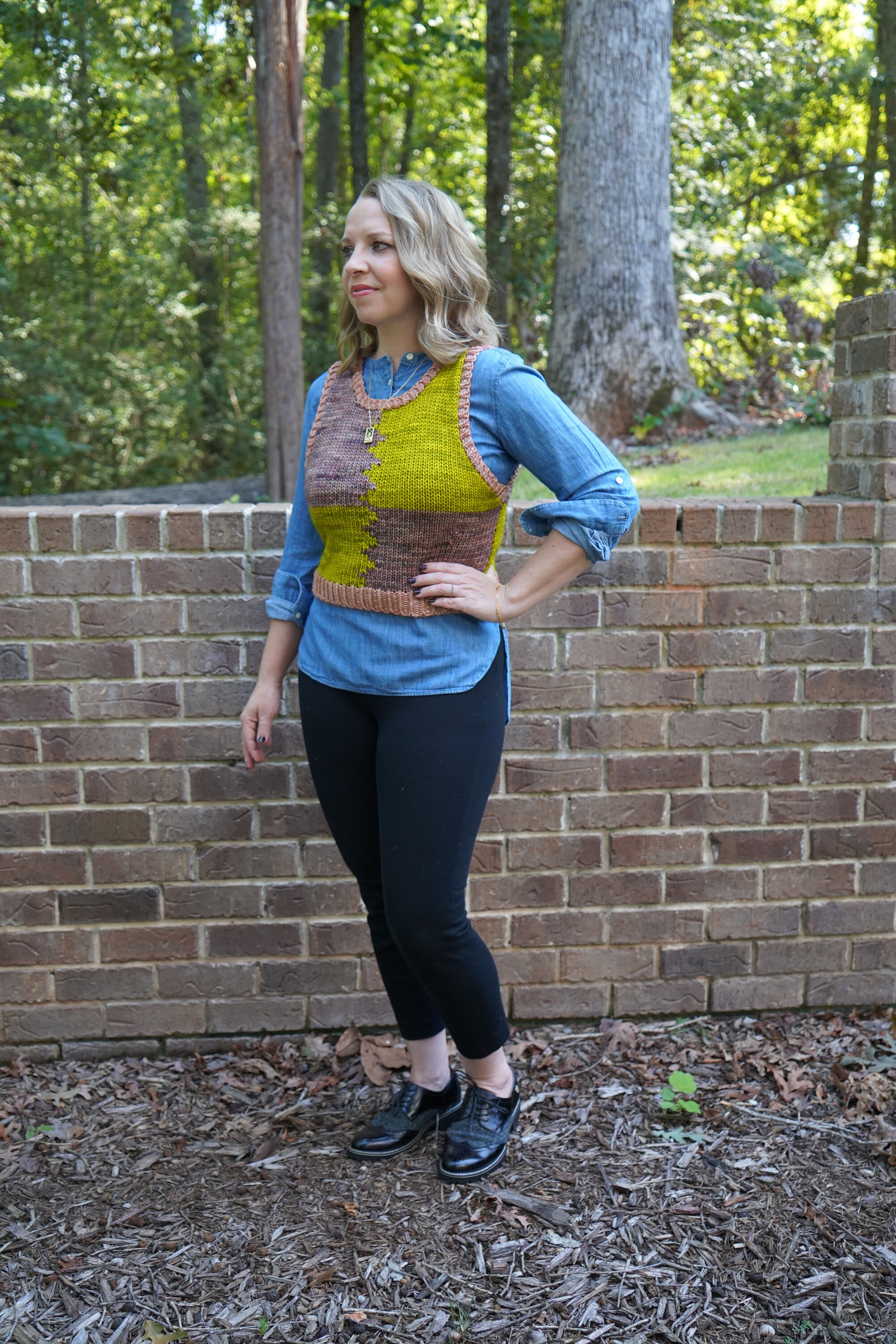 Make Your Own Colorblock Market Vest (DIGITAL KNITTING PATTERN) for ...