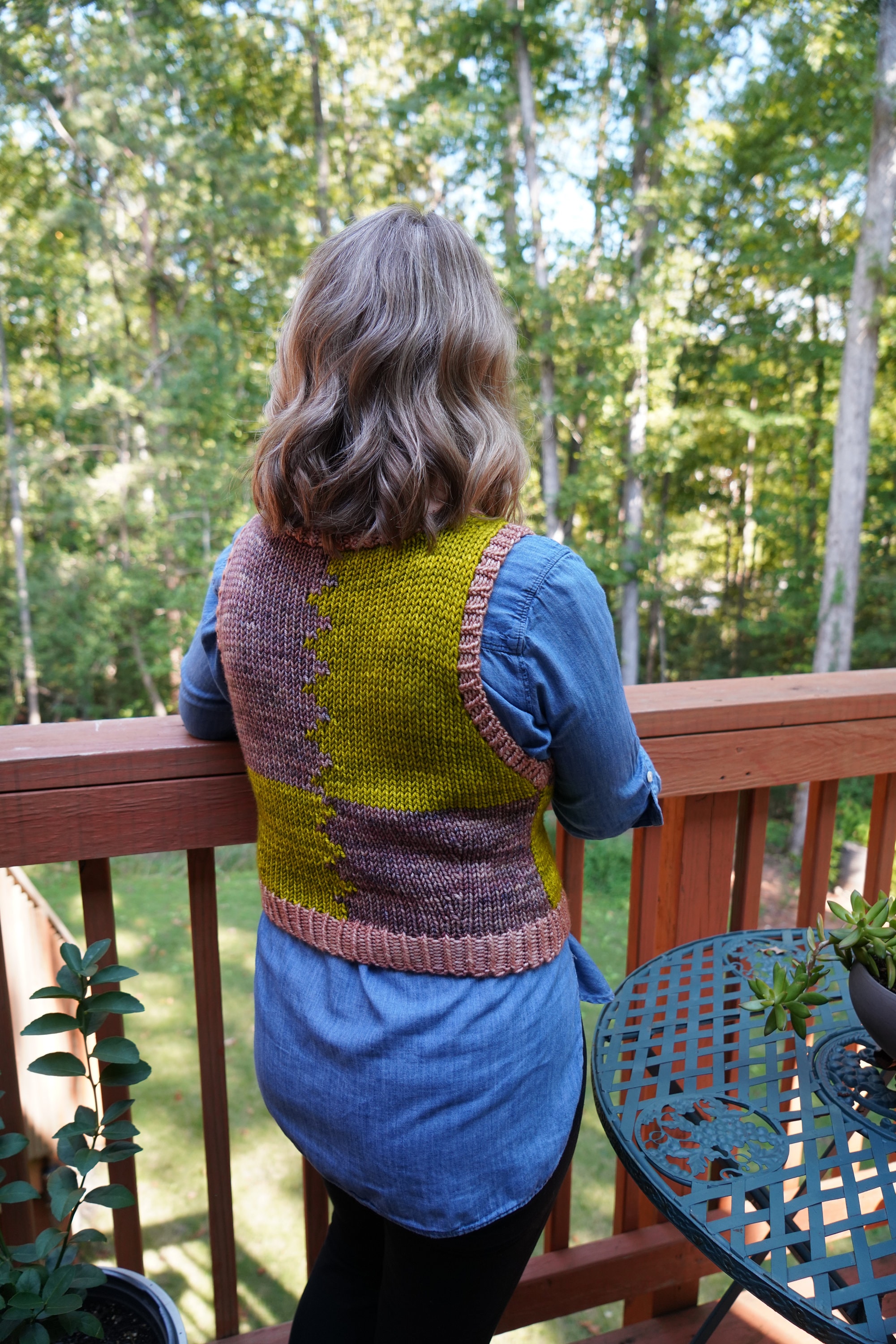 Make Your Own Colorblock Market Vest (DIGITAL KNITTING PATTERN) for ...