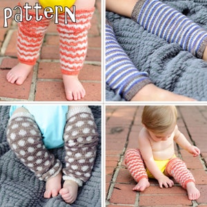 make your own CozyLegs Legwarmers (DIGITAL KNITTING PATTERN) infant baby toddler