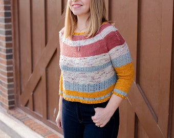 make your own Dessert sweater (DIGITAL KNITTING PATTERN) for adult women teen junior
