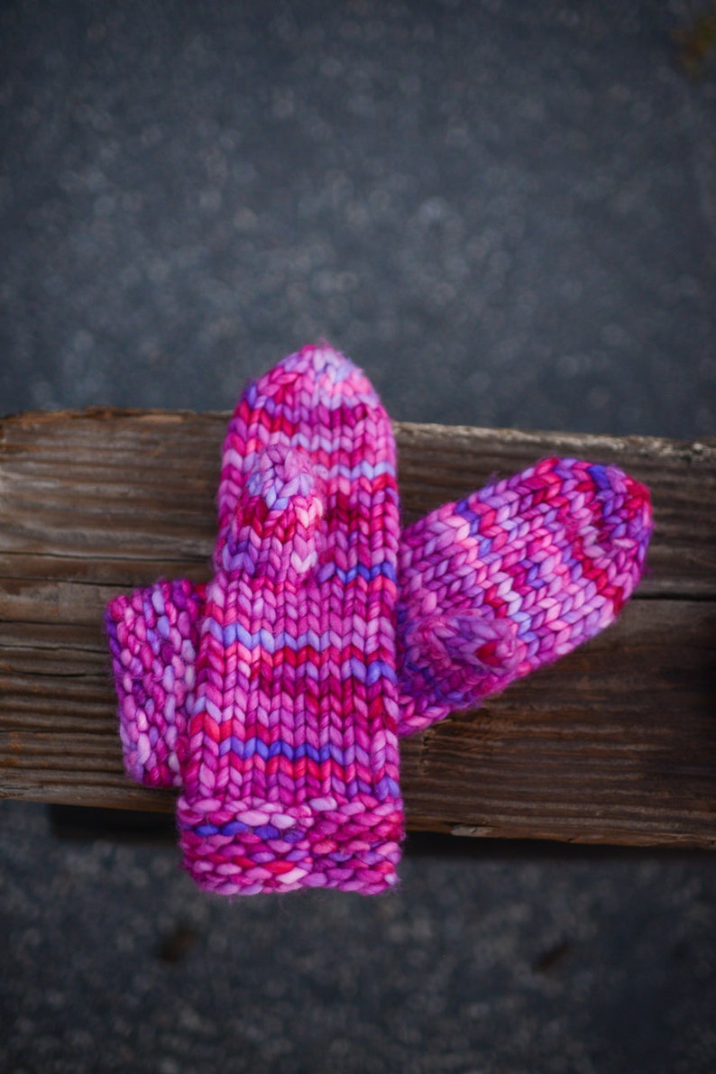 Make Your Own Warmest Mittens DIGITAL KNITTING PATTERN Toddler Child