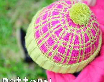 make your own Plaid Hatter (DIGITAL KNITTING PATTERN) baby toddler child tween teen adult