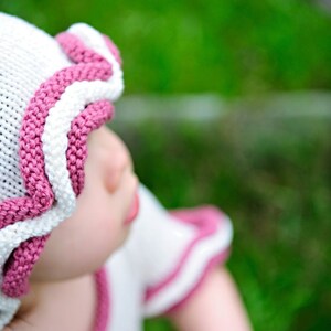 make your own Vintage Petti Dress and Hat DIGITAL KNITTING PATTERN baby toddler child sizes 0-8 image 3