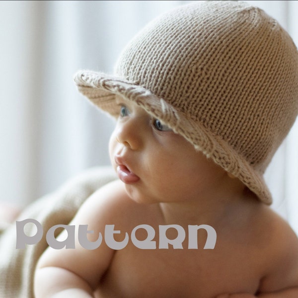 make your own Safari Sun Baby Hat (DIGITAL KNITTING PATTERN) baby toddler