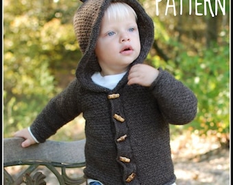 make your own Sugar Bear Hooded Cardi (DIGITAL KNITTING PATTERN) sized 6 months to age 10