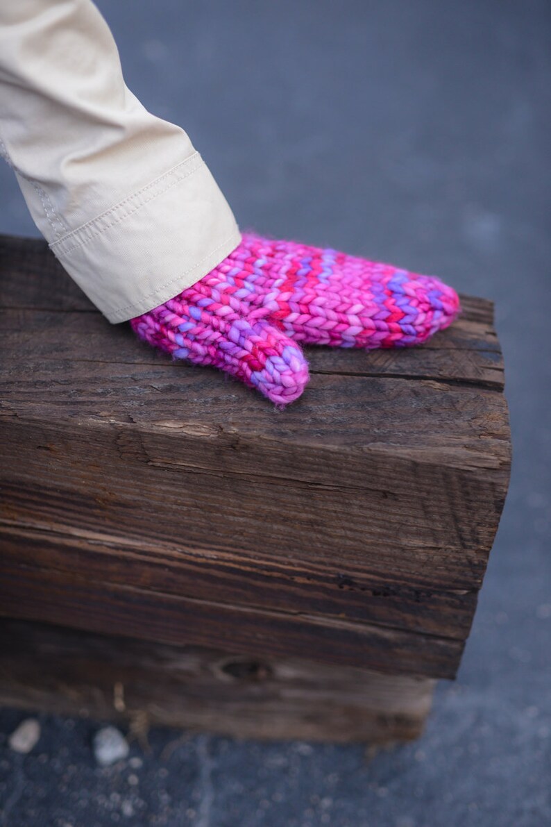 Make Your Own Warmest Mittens DIGITAL KNITTING PATTERN Toddler Child