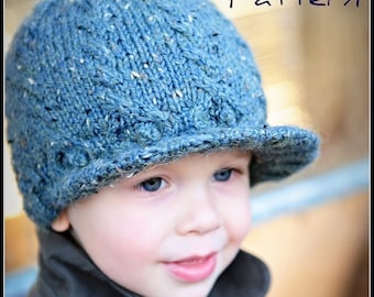 make your own Cabled Tweedy Topper (DIGITAL KNITTING PATTERN) baby toddler child adult