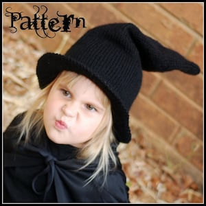 make your own Bewitched Hat (DIGITAL KNITTING PATTERN) baby toddler child adult