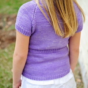 make your own Sarabeth Cardigan DIGITAL KNITTING PATTERN toddler child tween teen sizes 2 to 16 image 3